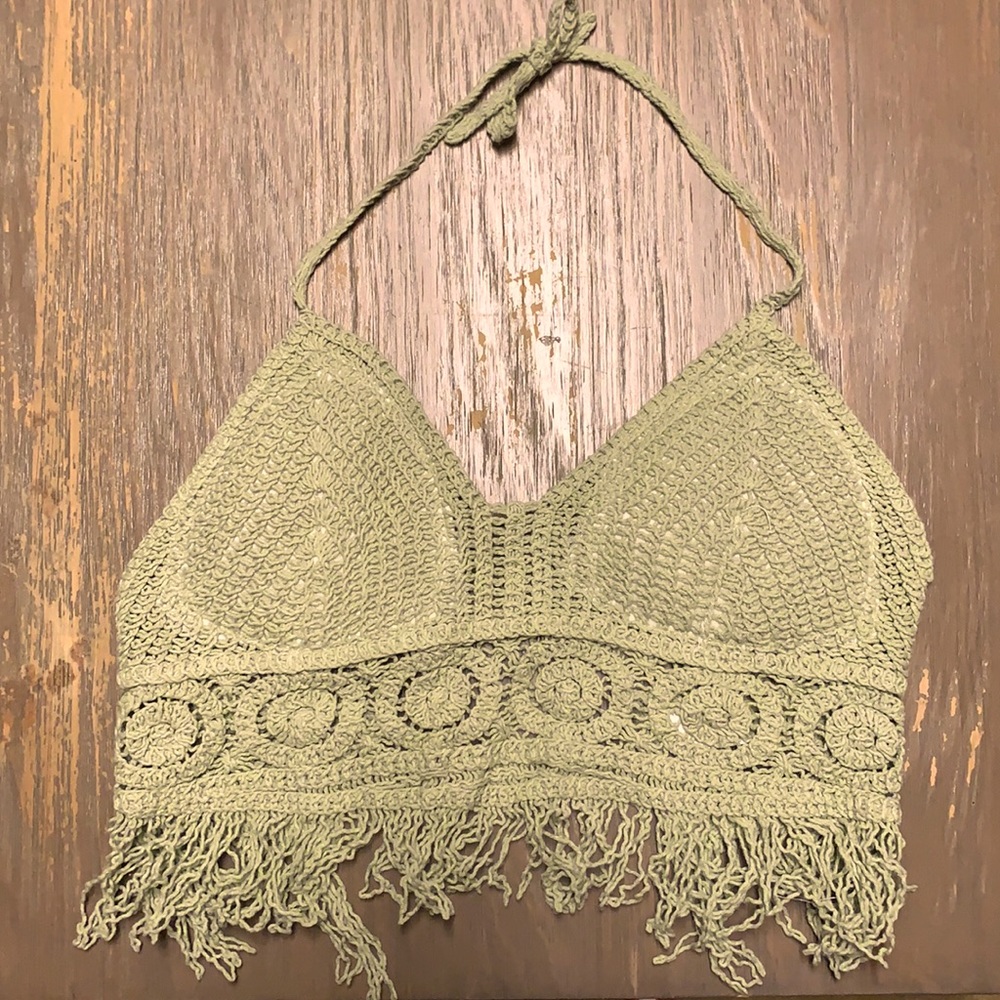 Crochet Halter Crop Top